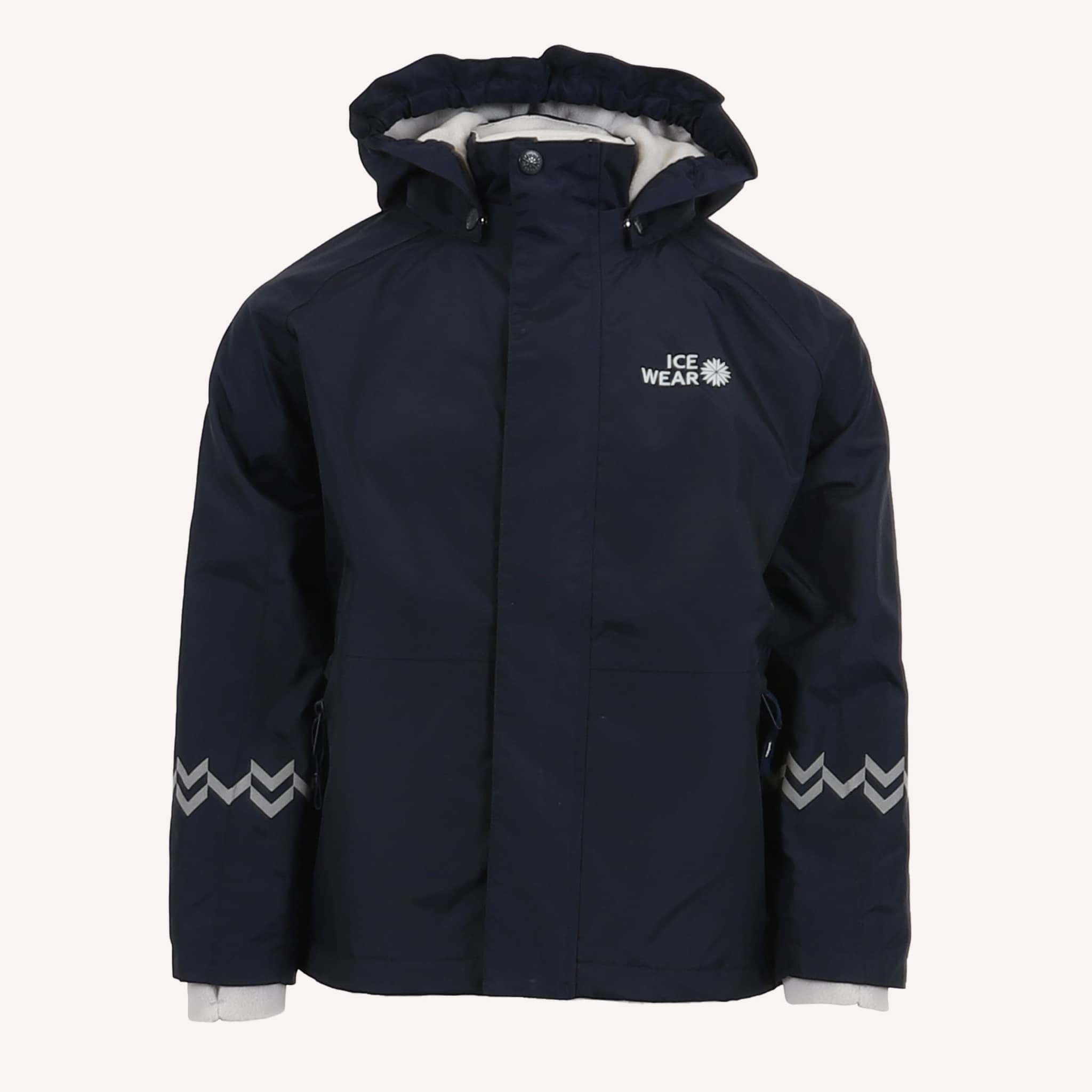 ELDUR flísfóðraður barna-regnjakki